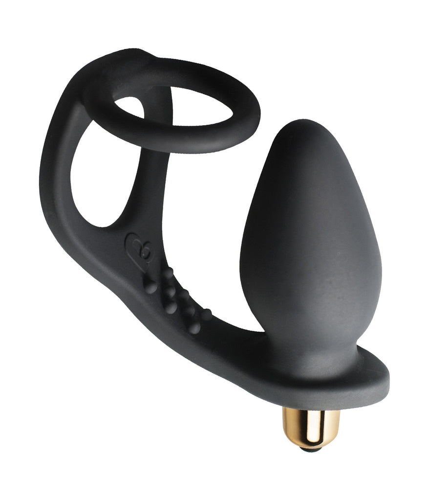 Rocks-Off Ro-Zen Vibrating Butt Plug & Cock Ring